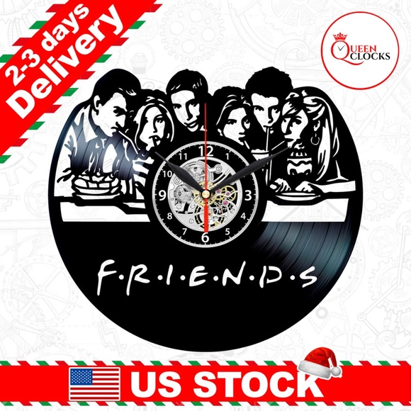 QueenClocks Other - Friends Vinyl Clock TV Show Wall Decor Women Gifts
